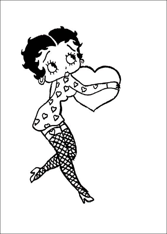 Betty Boop Color Pages 4