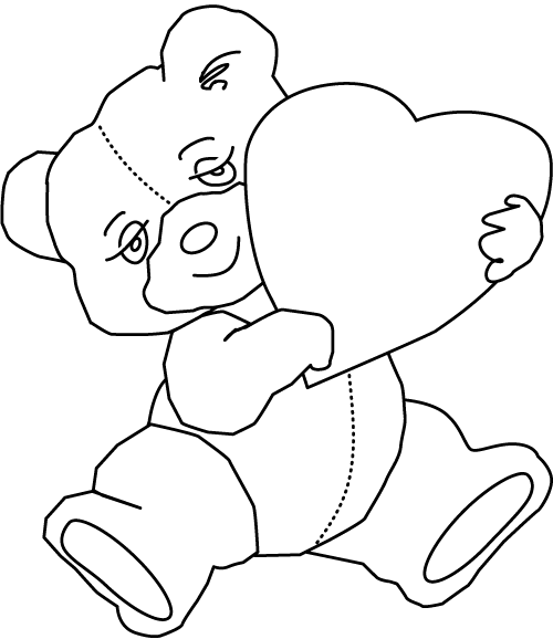 Heart pictures to color