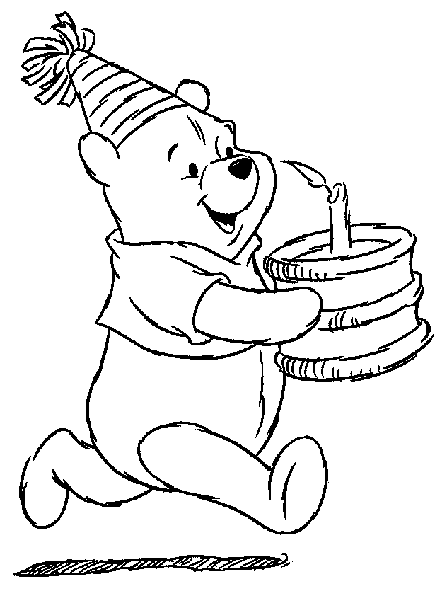 Pooh Bear Color Pages 8