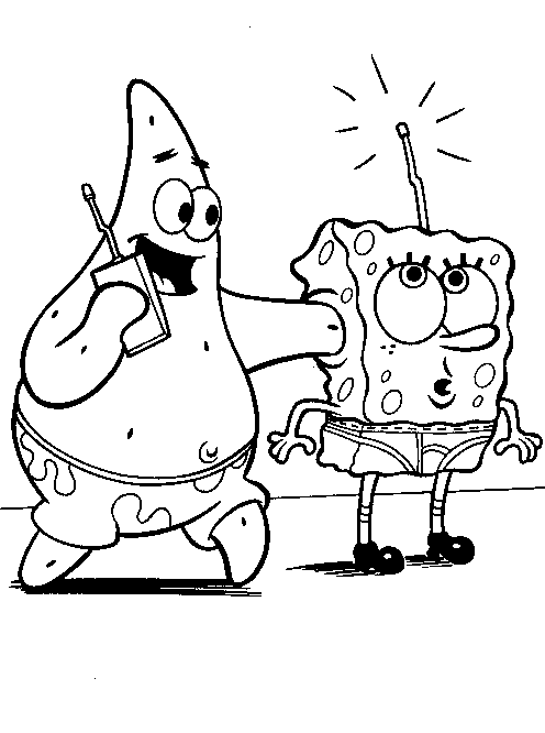 Sponge Bob Color Pages 3
