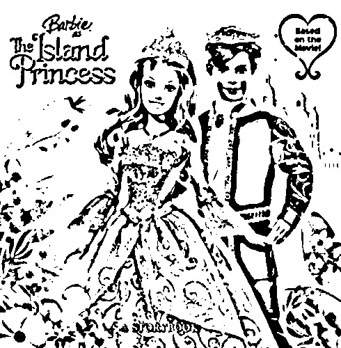 Barbie as The Island Princess Color Pages 2