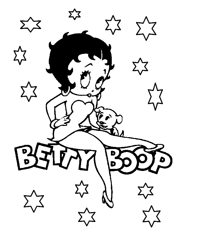Betty Boop Color Pages 3