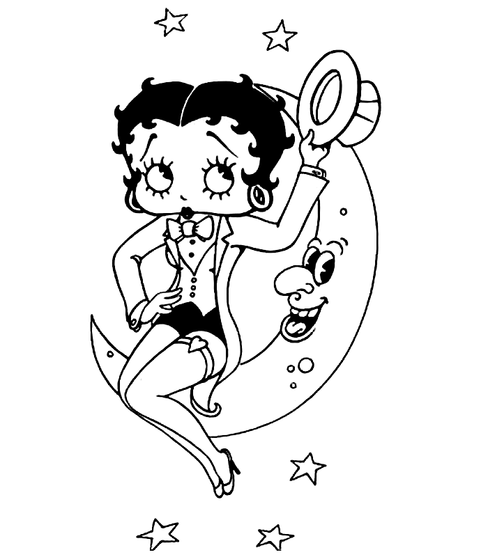 Betty Boop Color Pages 6