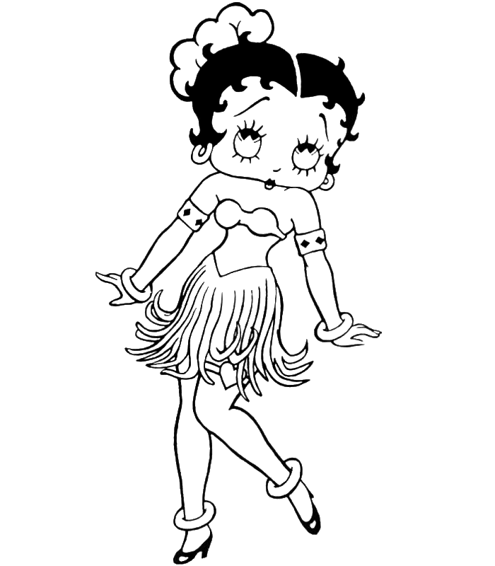 Betty Boop Color Pages 8