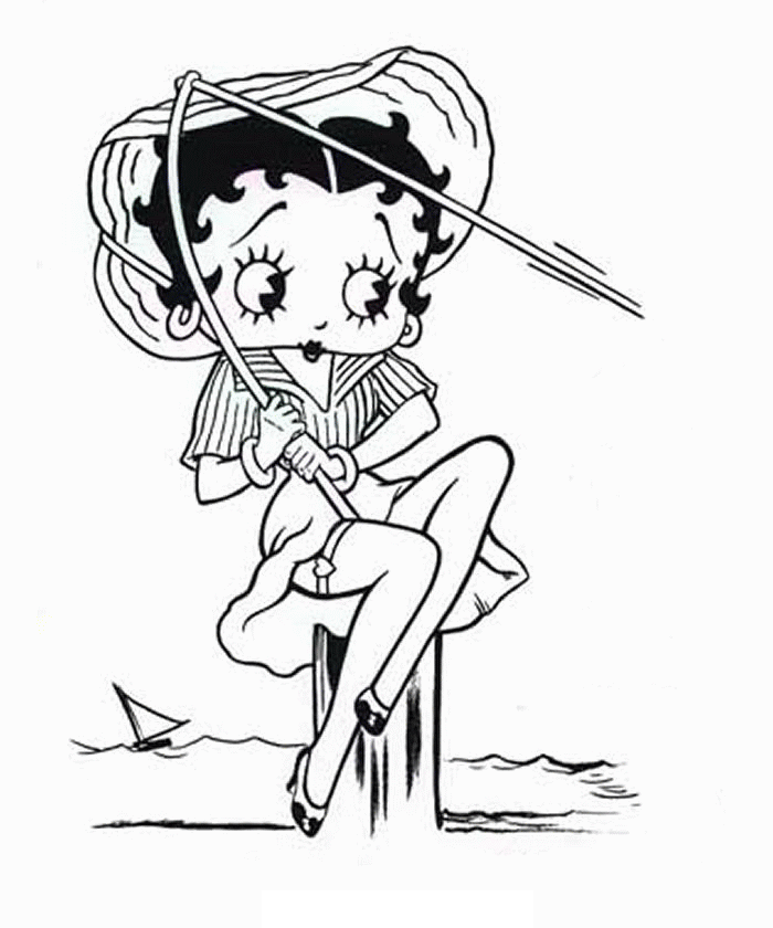 Betty Boop Color Pages 9