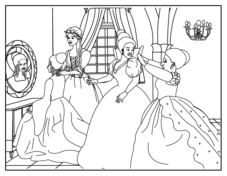 Cinderella 2 Color Pages 7