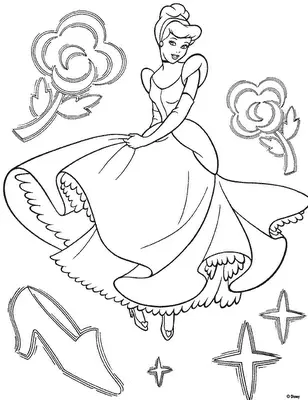Cinderella 2 Color Pages 8