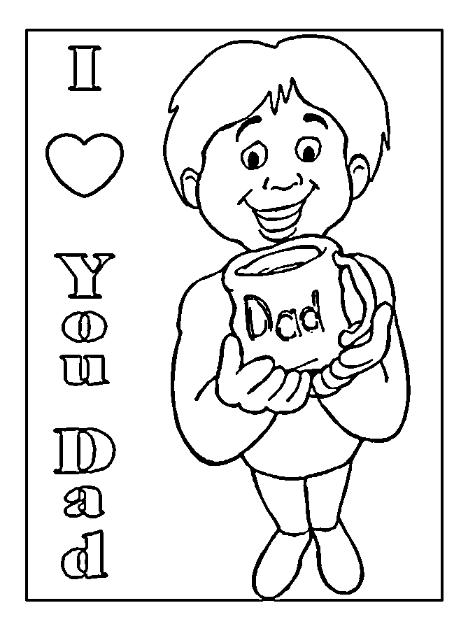 Fathers Day Color Pages 12