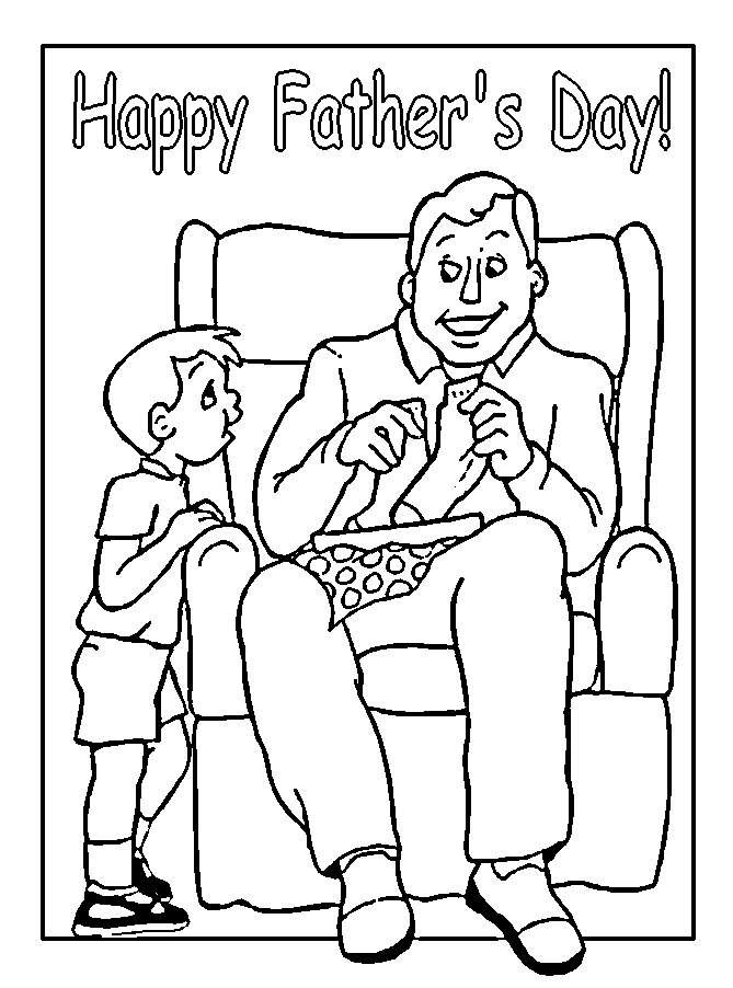 Fathers Day Color Pages 3