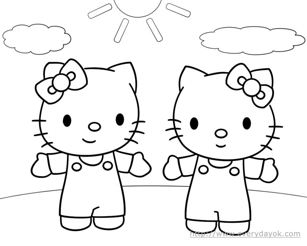 Hello Kitty Color Pages 5