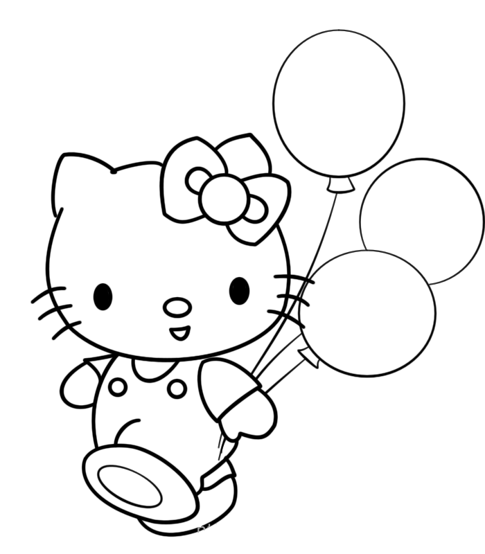 Hello Kitty Color Pages 9
