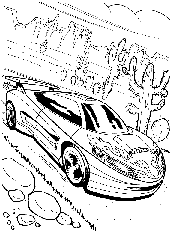 Hot Wheels Color Pages 3