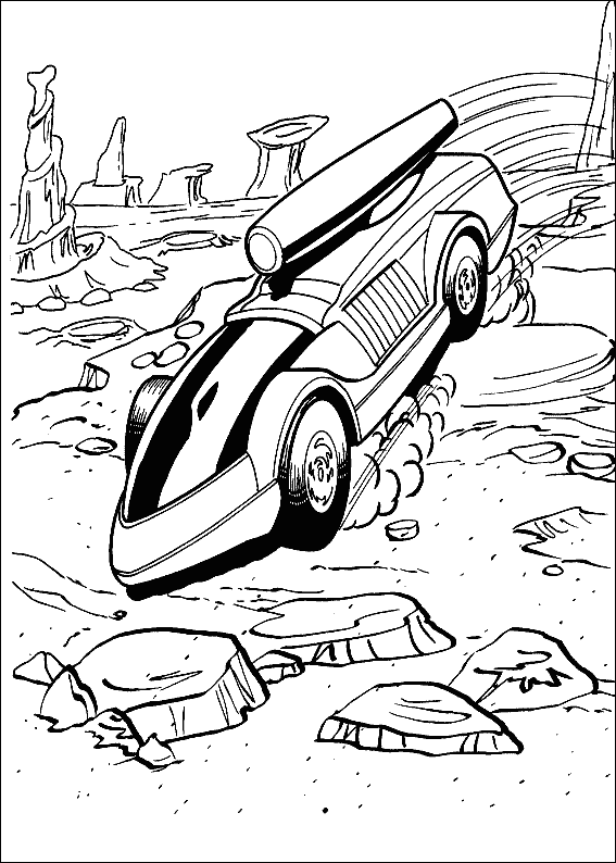 Hot Wheels Color Pages 8