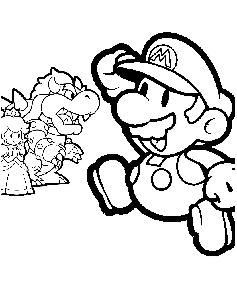 Mario Color Pages 1