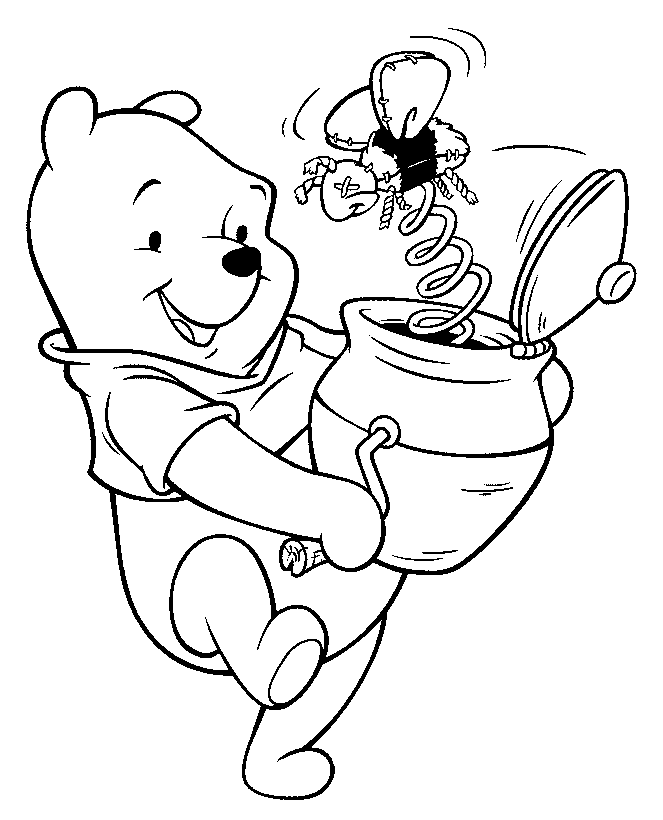Pooh Bear Color Pages 1