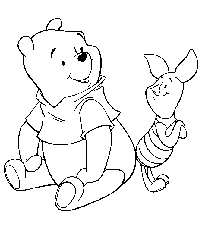 Pooh Bear Color Pages 4