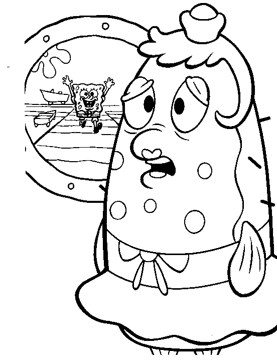 Sponge Bob Color Pages 1
