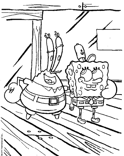 Sponge Bob Color Pages 10