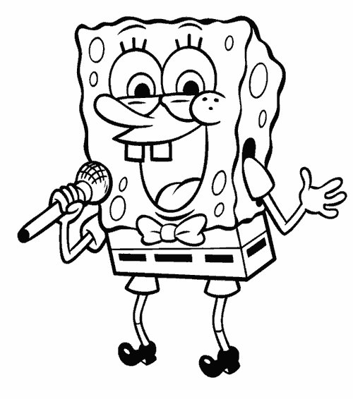 Sponge Bob Color Pages 9
