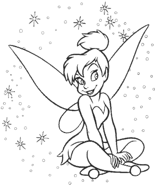 Tinkerbell Color Pages to Print 4
