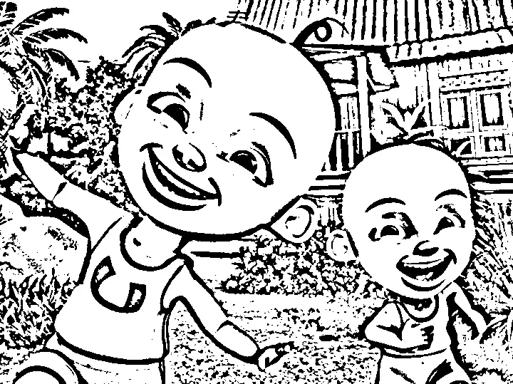 Upin Ipin Color Pages 1