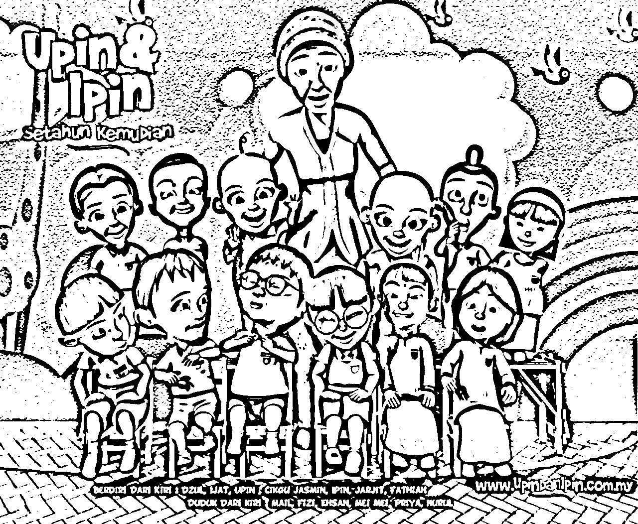 Upin Ipin Color Pages 7